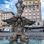 Fontaine du Triton de Bernini, place Barberini.  הטריטון של ברניני בפיאצה ברבריני